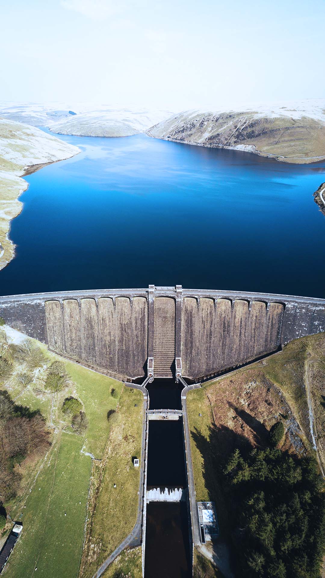 A dam with massive capacity of water