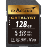 Image depicting Exascend's Catalyst SD card (UHS-II, V90) 128 GB.