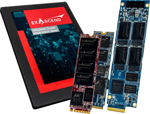 Exascend's ADAS-optimized solid-state drives (SSDs) in U.2, M.2 2280 and E1.S form factors