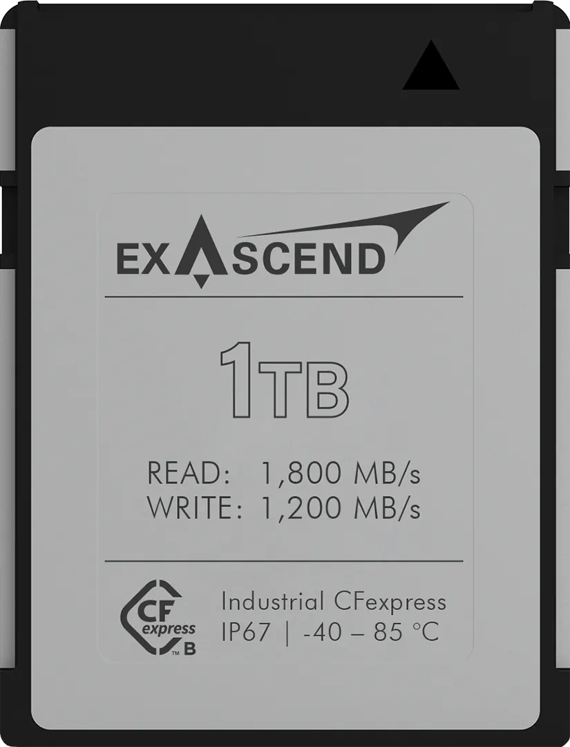 Exascend's industrial-grade CFexpress card