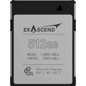 Exascend's Industrial CFexpress with 512 GB capacity.